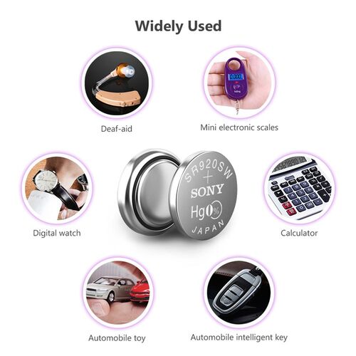 好货10pcs For Sony 45mAh 1.55V AG6 371 SR920SW LR920 171 370
