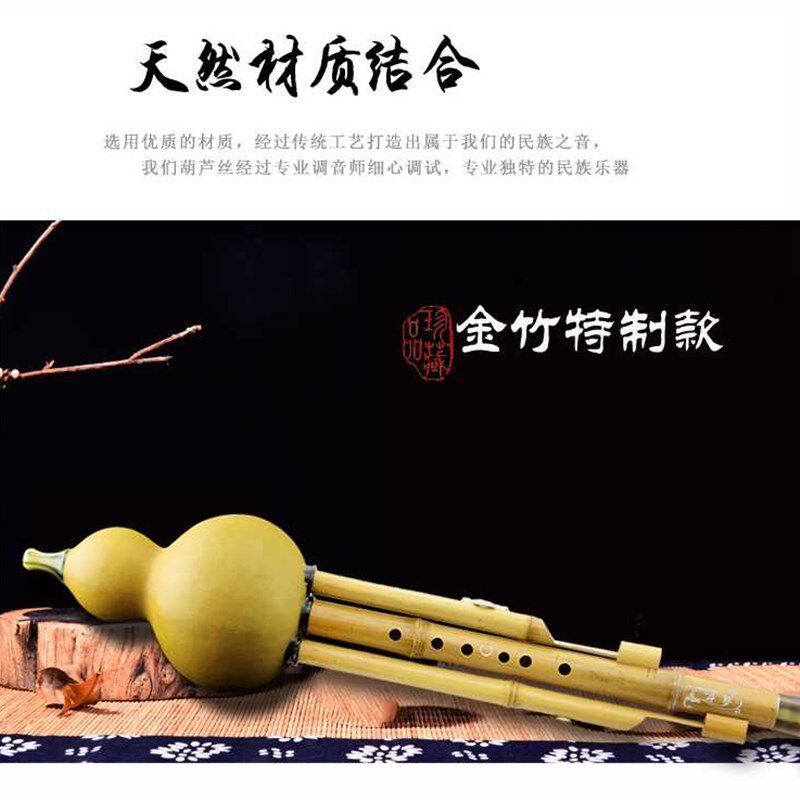 新葫芦丝 乐器 初学者金竹专业演奏型学成人自学C调降B调A/D/G/F