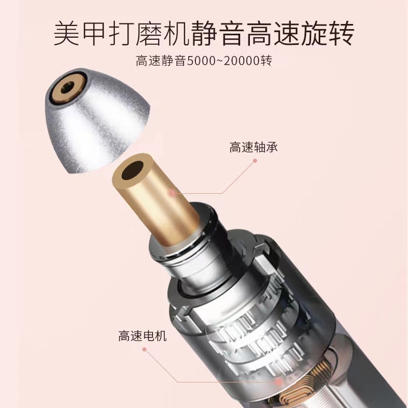 灰厚甲打磨器套装USB电动锉刀专用工具修甲刀修h剪厚硬指甲磨甲器