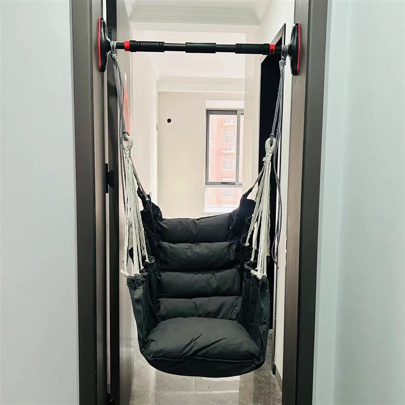 儿童秋千室内吊牀单杠免打孔家用小孩网红吊篮摇牀吊椅室外摇蓝椅