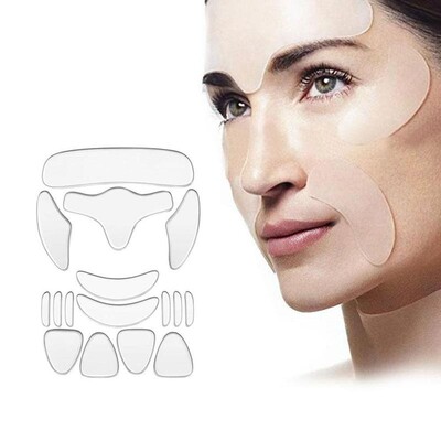 好货16pcs Reusable Silicone Patches Anti Rimpel Pads Silicon