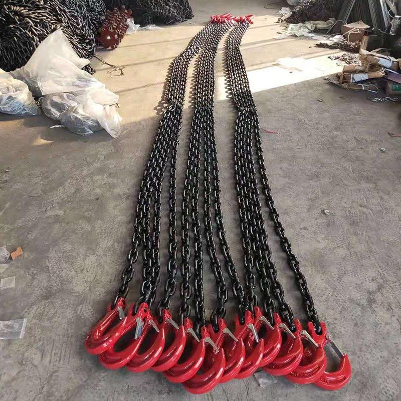 新工业起重吊索具 2吨5吨两腿三腿吊链电磁吸盘链条开口吊钩品