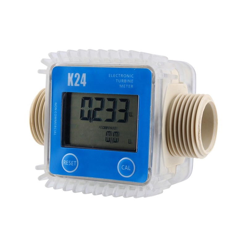Digital K24 Turbine Flow Meter Water Fuel Flow Water Meter 1