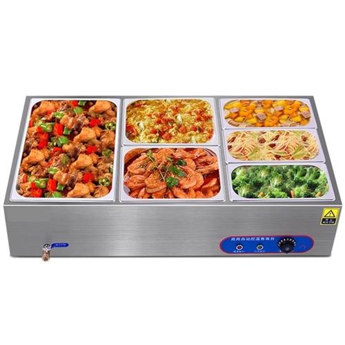 ,快餐保温蒸f蒸饭台餐车售菜饭不锈钢台菜车汤池加热打菜台商用