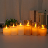 remote electronic contro flame lamp candle simulation