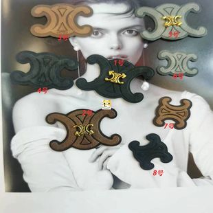 新款金属皮革装饰衣服包包可缝制补丁DIY造型时尚百搭独特logo