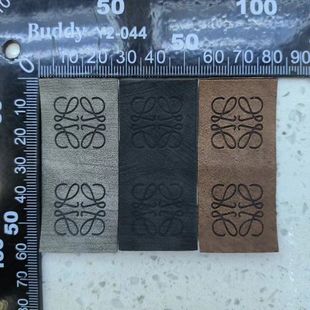 服装辅料-复古可折叠皮标-高档-缝纫