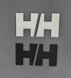 立体硅胶热转印海立汉森H烫印标logo冲锋衣服印花裤标熨烫标定做