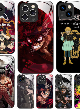 玻璃手机壳适用红米K80PRO K70K60K50至尊K40K40SK30 Ultra 黑色四叶草