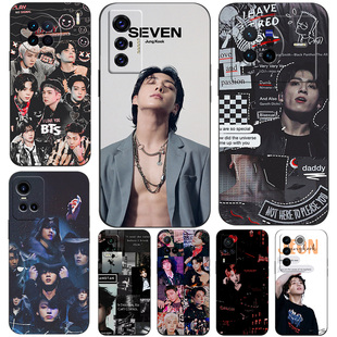 X90 S12 S16 硅胶软手机壳适用VIVO X80 Y74S X70 S15 X60 S9E 田柾国jungkook Y76S S7T S10