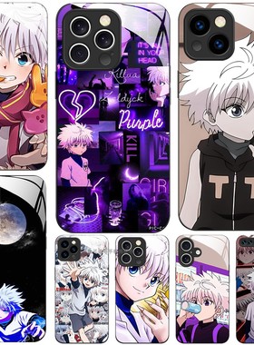 玻璃手机壳适用苹果iPhone 16 15 14 Pro Max 13 Pro XS XR X 12 11 奇犽·揍敌客 Killua Zoldyck
