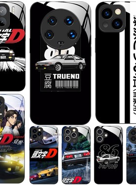 玻璃手机壳适用小米15 14 13 11 12 12X 12S 13 PRO ULTRA Initial D头文字AE86