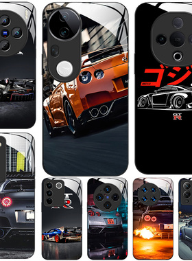 玻璃手机壳适用VIVO Y300 Y200 Y100X70X80X90X100X200 GTR赛车跑车神车