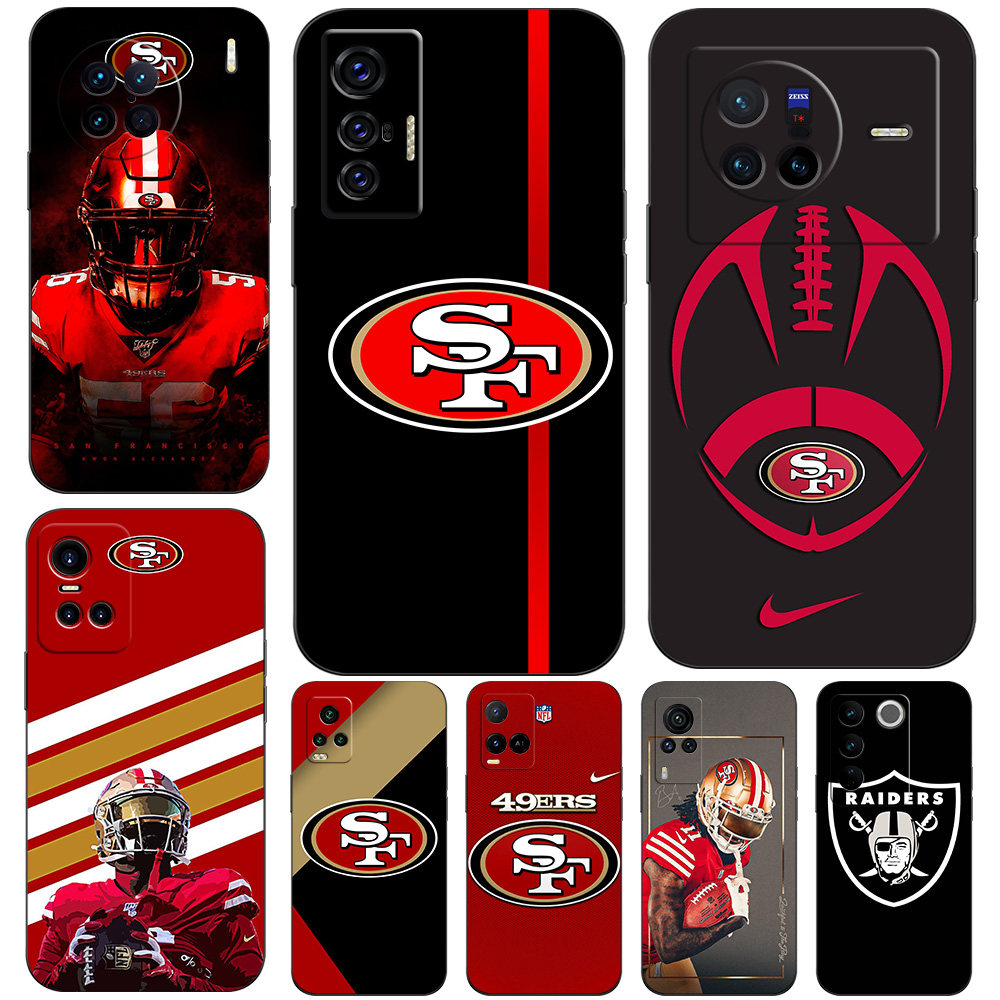 硅胶软手机壳适用VIVO S10/S12/S15/S16/S7/S7T/S9/S9E/X60/X70/X80/X90/Y74S/Y76S 旧金山49人突袭者橄榄球,3C数码配件,手机保护套/壳,淘宝优惠券,粉丝福利购,淘宝优惠卷