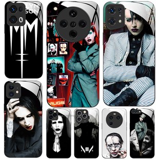 11K12K11K10 玻璃手机壳适用OPPO X7X6X5X3RENO13RPO12 PRO 玛丽莲·曼森Manson FINDX8