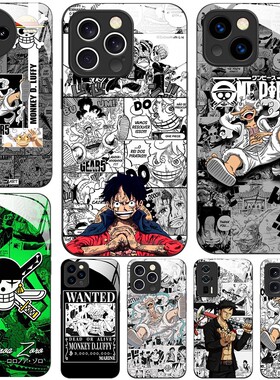 玻璃手机壳适用红米K90K80PRO K70K60K50至尊K40K40SK30 Ultra 海盗贼王路飞