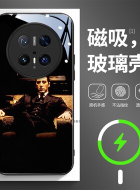 磁吸玻璃手机壳适用华为mate80pura70mate60pro max plus ultra 教父god father电影