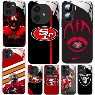 玻璃手机壳适用OPPO IQoo13 12 11 10 neo9 8 pro 旧金山49人突袭者橄榄球