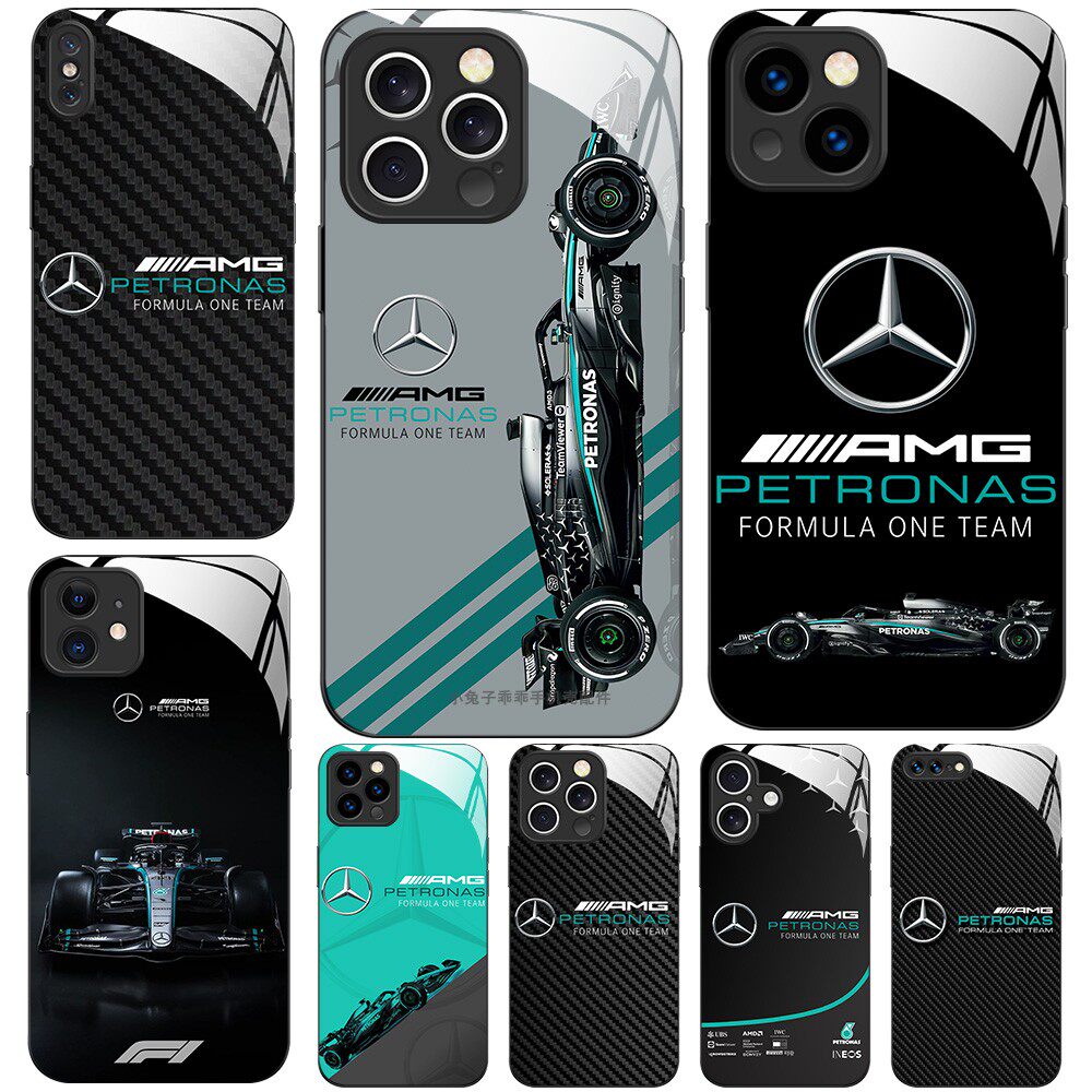 磁吸玻璃手机壳适用苹果16iPhone17 14Pro15Max13Pro12 11华为80pura70mate60 梅赛德斯奔驰F1