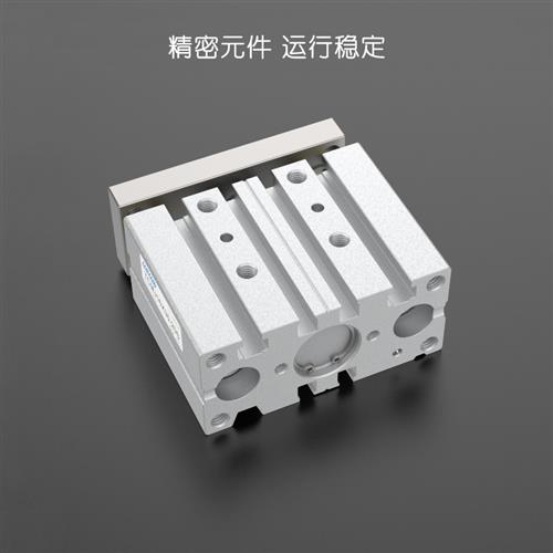 气动TCM带导杆三杆三轴气缸12/16/20/25-10X20X30X40X50X75X100/S