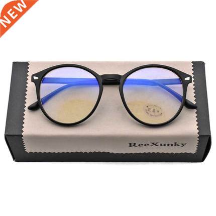 网红Unisex Anti Blue Rays Computer Glasses Women Vintage Rou