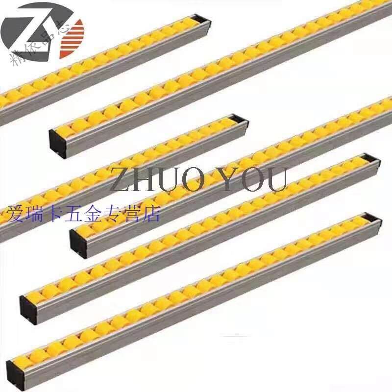 厂销定制适用三排钻半自动全自动封边机支架轮滑轮输滚道流利条品