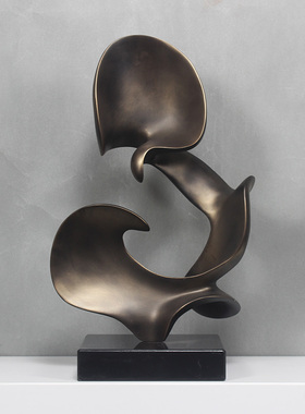 雕塑摆件抽象艺术摆设现代软装饰品玻璃钢家居售楼处客厅创意定制