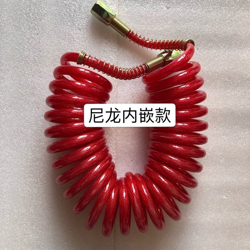 挂车气管螺旋管刹车气管半挂车货车弹簧管双层防爆PU挂车管配件