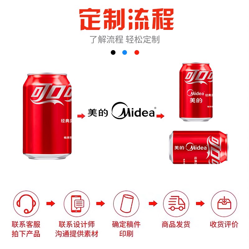 可乐瓶定制易拉罐diy刻字企业会议婚礼生日礼品年会国庆节礼物11