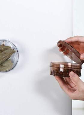 Magnetic suction round wall hanging seasoning tank refriger