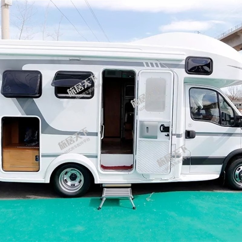 房车用铝合金折叠凳拖挂车旅居挂车露营车用小凳子踩脚凳上车凳