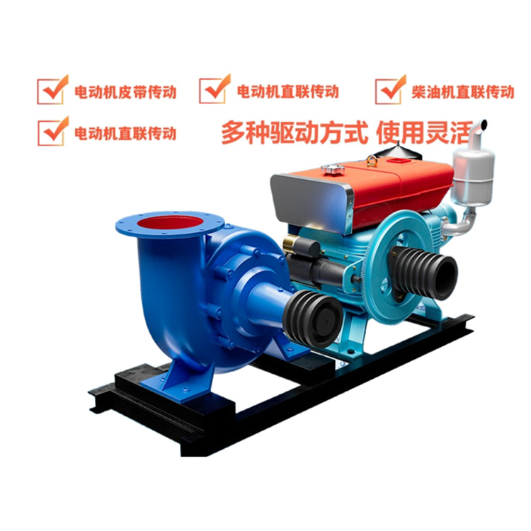 HW卧式混流泵 400HW-7柴油机排涝泵车 大口径大流量低扬程 广汇水