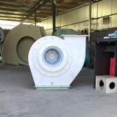 PPH酸雾风机酸性气体净化塔配套风机15kw废气排风机现货供应