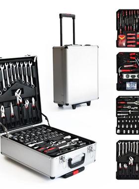 186件套工具套装399拉杆箱组套工具铝箱四层五金组合499件