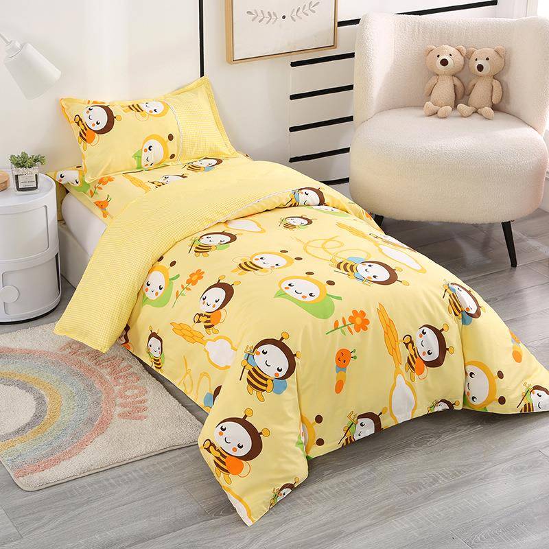 幼儿园午托学生午睡床上用品现货供应幼儿园卡通小被子六件套