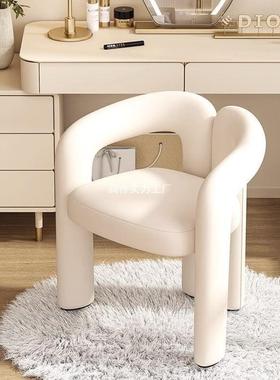 网红化妆椅卧室凳子化妆凳轻奢感梳妆凳家用靠背椅衣帽间椅子