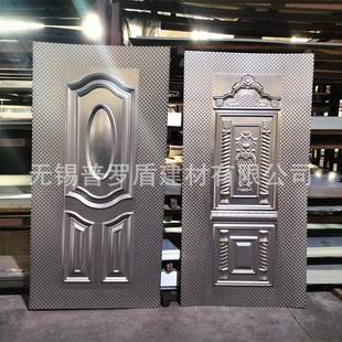 钢制门面防盗门花纹板畅销款 镀锌压花门板冷轧防盗门门皮压花门板