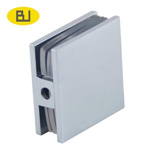 钢化玻璃门夹浴室配件玻璃对墙0度固定夹角码固定件