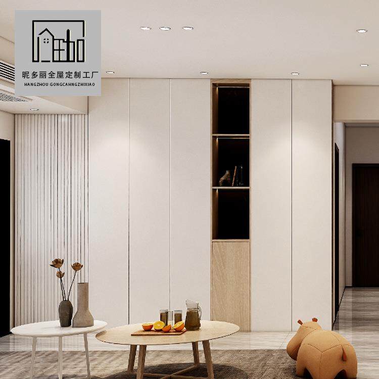 简作现代轻奢整体卧室衣橱衣帽间平开门衣柜定制全屋整家定制