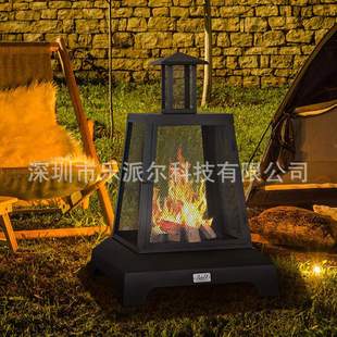 電商出口烤火爐木炭篝火爐木柴烤火盆fireplace戶外取暖火盆