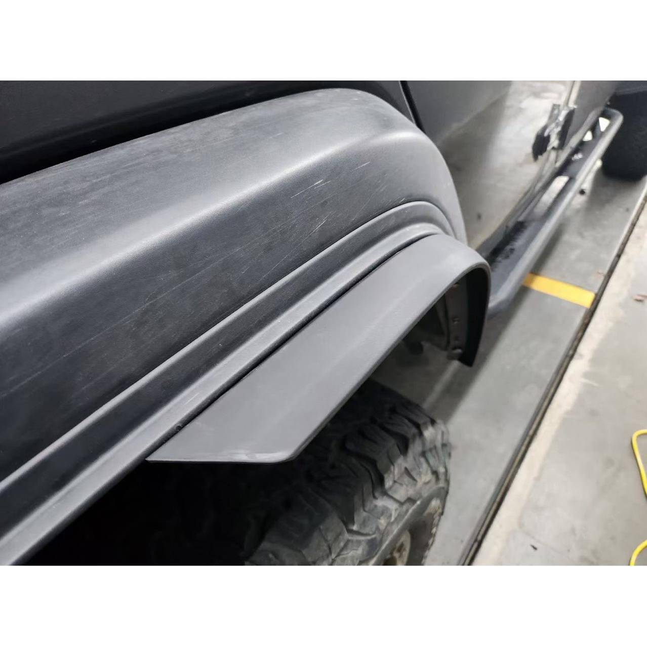 适用18-22款牧马人JL加宽轮眉防擦挡泥板牧马人4xe小轮眉防护改装