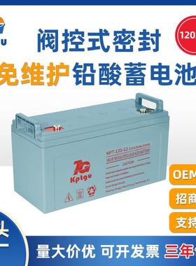 现货铅酸蓄电池12V120AH免维护铅酸电池UPS蓄电池后备应急电源
