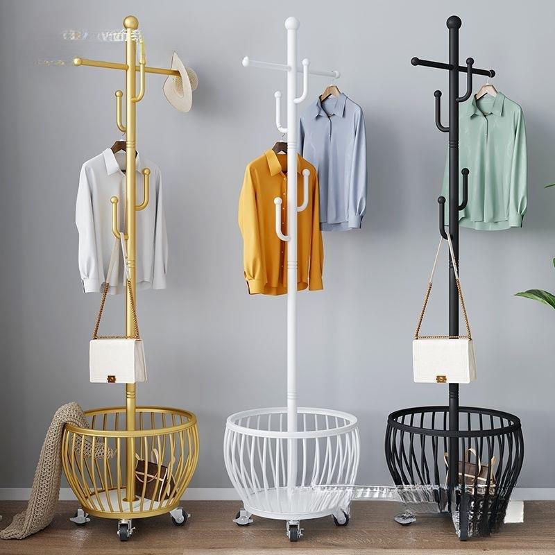 衣帽架衣架落地立式卧室轻奢挂衣架家用收纳客厅移动衣服置物架子