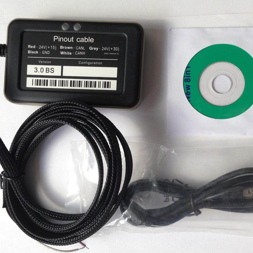 TruckAdblueOBD2Emulator8in1八合一卡车诊断仪