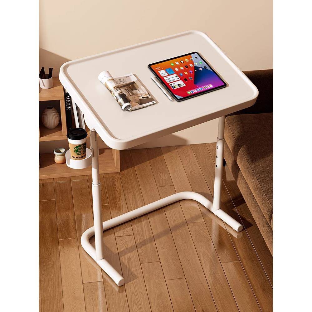 升降电脑桌折叠书桌床边桌可移动万向轮卧室桌子办公沙发边几角几