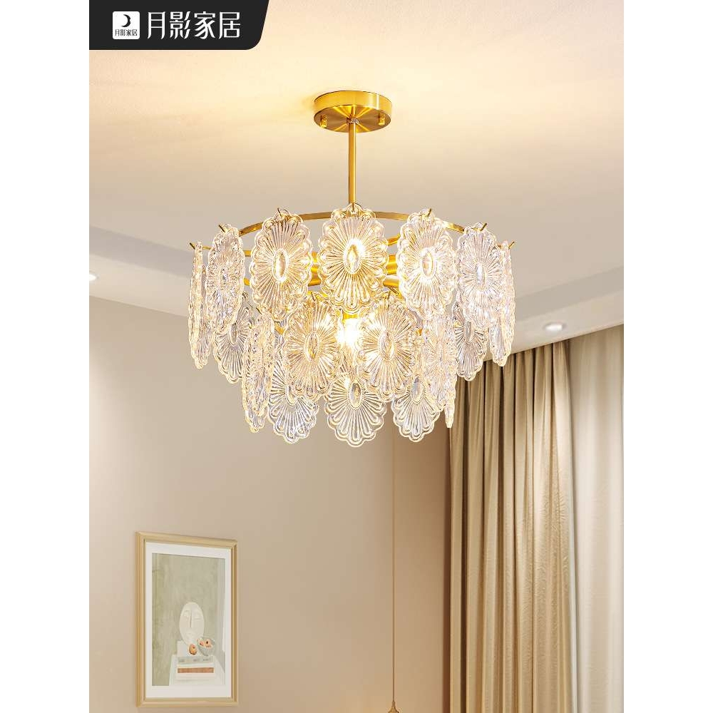 法式轻奢奶油风主客厅灯吊灯现代简约餐厅卧室灯具北欧大气中山灯