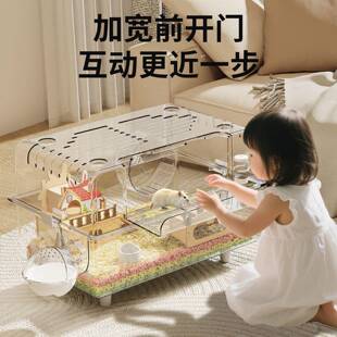 仓鼠笼子仓鼠别墅便宜大的金丝笼子60亚克力防啃咬房子厂