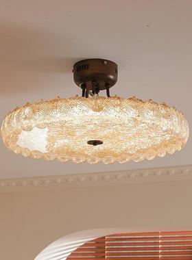 欧式卧室吸顶灯中古现代简约卧室灯全光谱护眼衣帽间客厅灯