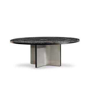 意式轻奢设计师米洛提marvin大理石餐桌客厅家用大小户型多人圆桌