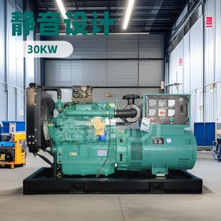30KW潍坊静音柴油发电机组小型学校商用发电机组